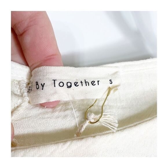 By Together Dress Womens Orange Ombre Babydoll Longsleeve Mini Ladies Small NEW - Picture 3 of 6